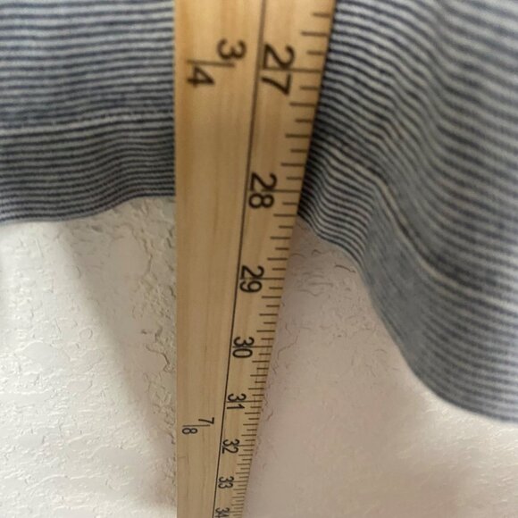 Polo Ralph‎ Lauren XL Gray Striped Turtleneck Long Sleeve Cotton Shirt Mens - Picture 6 of 9